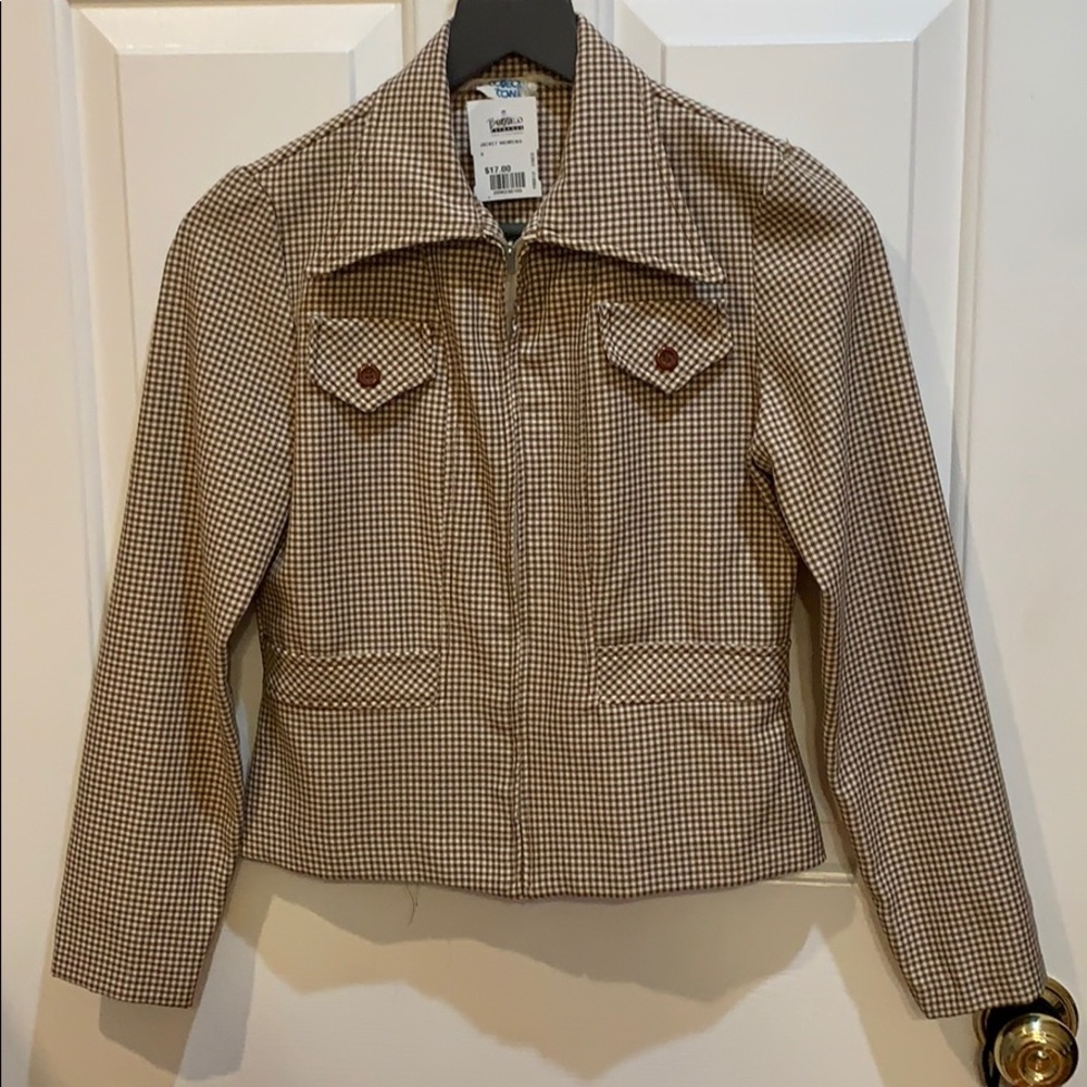 Brown Gingham jacket